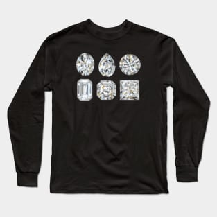 Engagement Ring Stones Long Sleeve T-Shirt